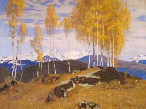 Adrian Scott Stokes Autumn in the Mountains